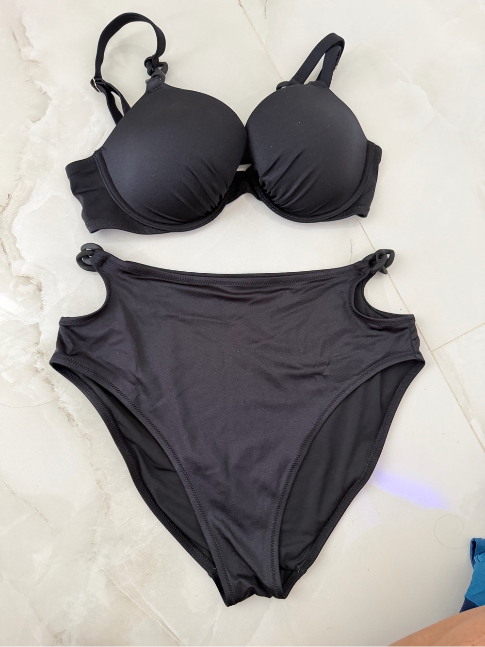 Victoria's Secret Black Molded-Cup High-Waist Bikini
